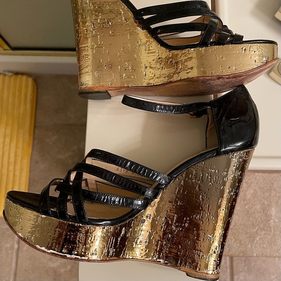 Authentic YSL Saint Laurent Vintage Wedge Heel 42 - Picture 4 of 7